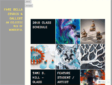Tablet Screenshot of farebellagallery.com